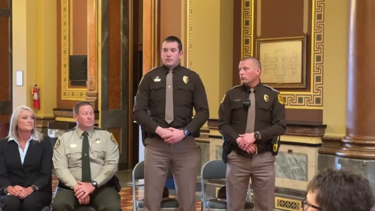 VIDEO: Troopers receive Sullivan Brothers Award for Valor, March 2023